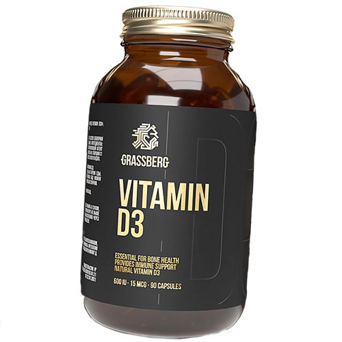 

Витамин Д3, Vitamin D3 600, Grassberg 90капс (36515007)