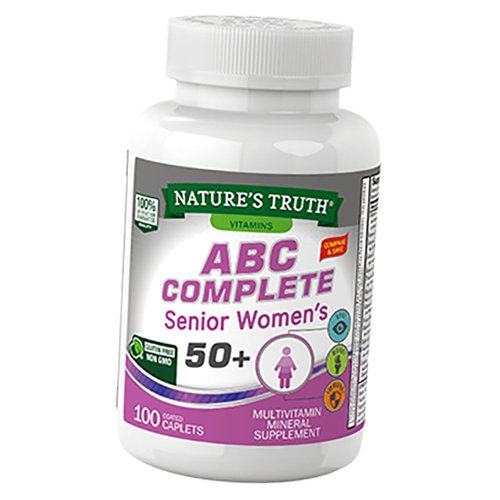 

Витамин для женщин после 50 лет, ABC Complete Senior Women's 50+, Nature's Truth 100каплет (36509041)