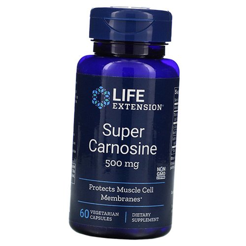 

Карнозин, Super Carnosine 500, Life Extension 60вегкапс (72346021)