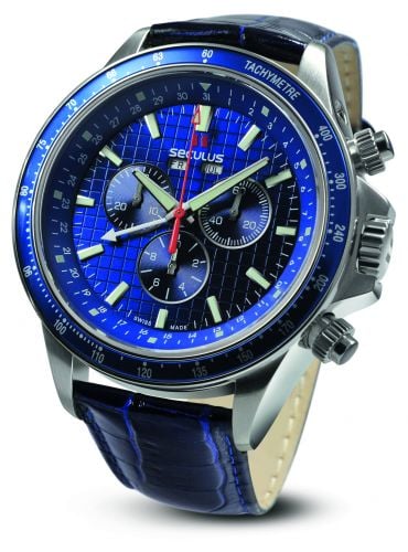 

Мужские наручные часы Seculus 9531.2.504 blue. ss. blue leather