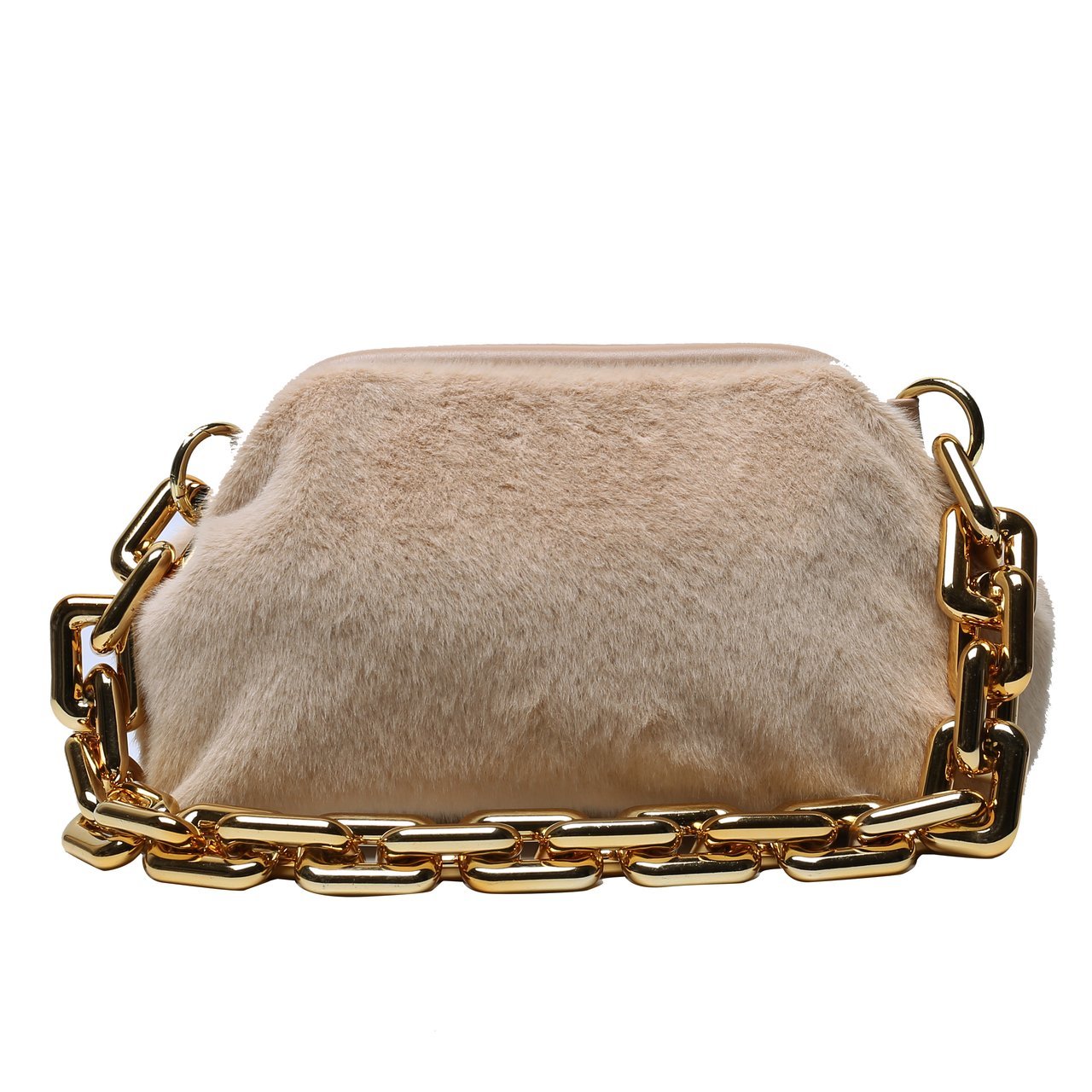 

Сумка женская pouch Beige fur Berni Fashion Бежевый