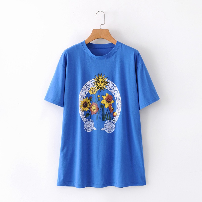 

Футболка женская Sunny flowers Berni Fashion (S) Синий