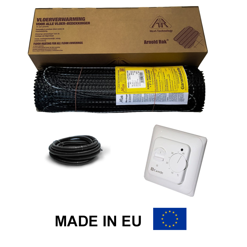 

Arnold Rak двухжильный нагревательный мат FH-EC 180 вт 1,0м2 + механический терморегулятор Castle M 5.16
