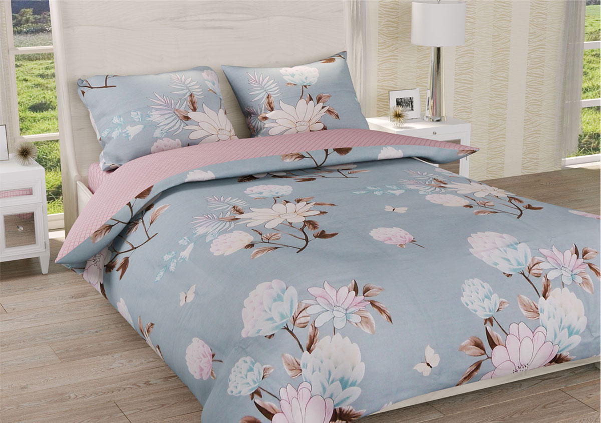 

Постельное белье Ранфорс Органик Р 498Д Leleka-Textile двуспальный Евро цветной (1595/4545)