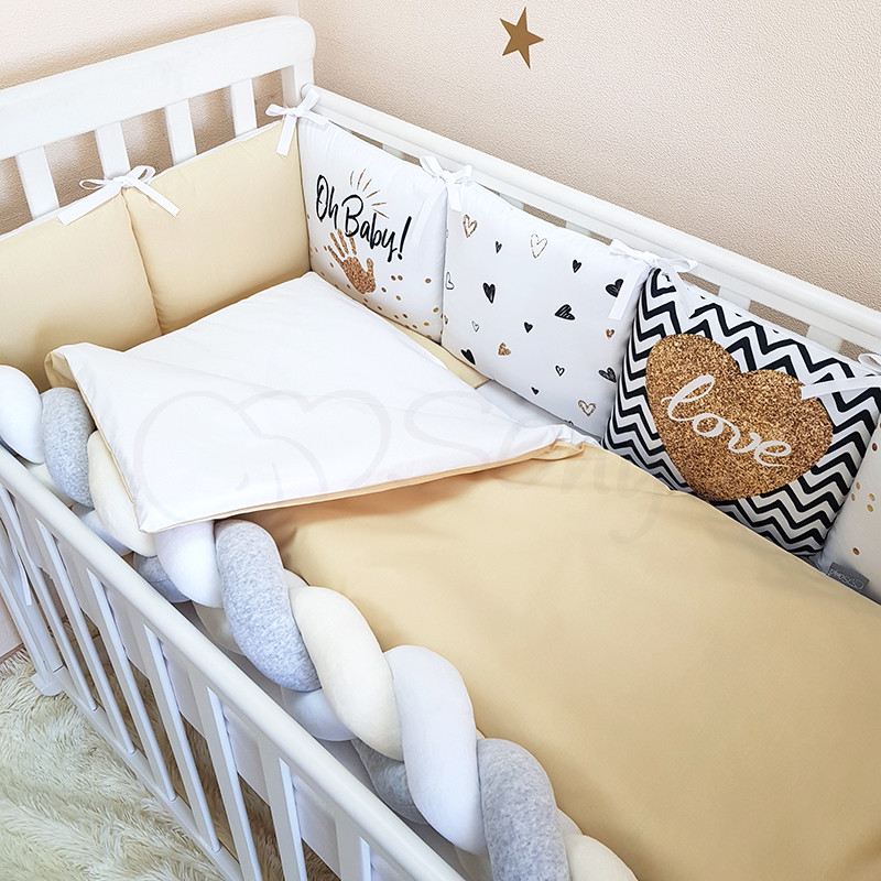 

Комплект в кроватку Маленькая соня Арт-Дизайн Oh Baby поплин стандарт/овал с бортиками 6 предметов детский арт.0239267