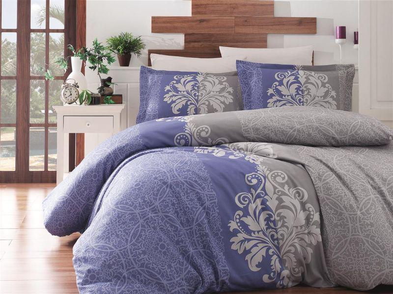 

Комплект постельного белья First Choice Satin Cotton Евро сатин арт.Hypnos indigo