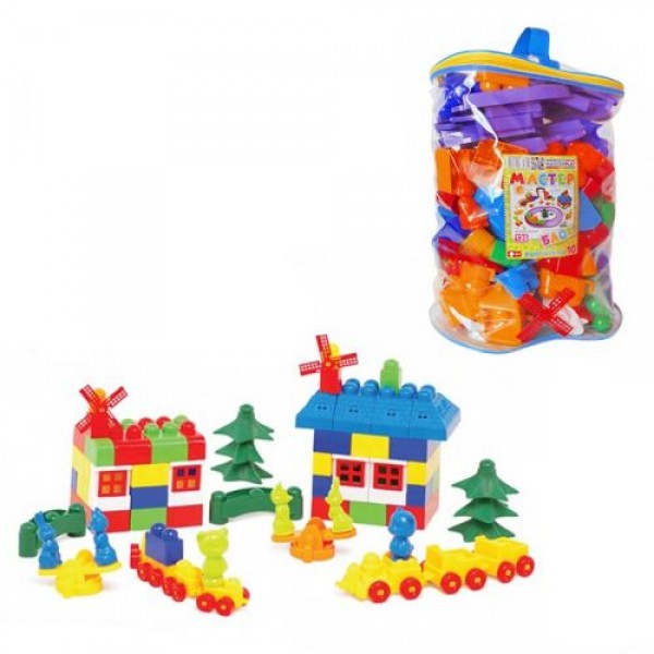 

Конструктор Мастер Блок №11 121 деталей Colorplast (1-056)