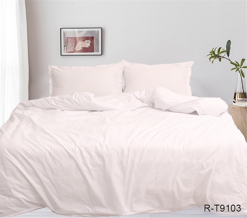 

Комплект постельного белья ТМ TAG хлопок на молнии King Size Розовый R-T9103