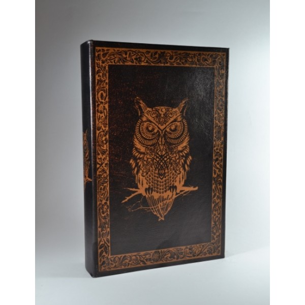 

Книга сейф FOR Сова brown 26 см