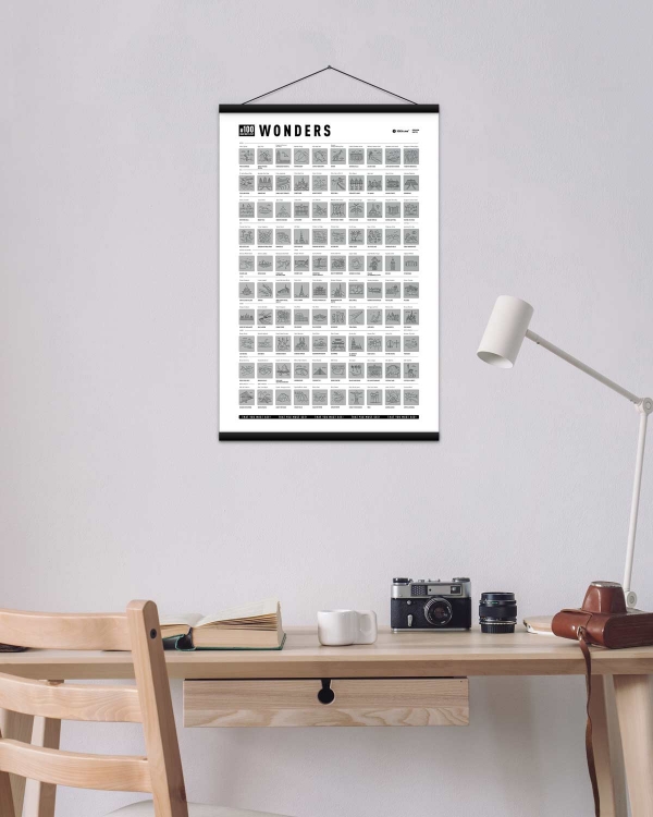 

Скретч постер FOR 100 дел Wonders