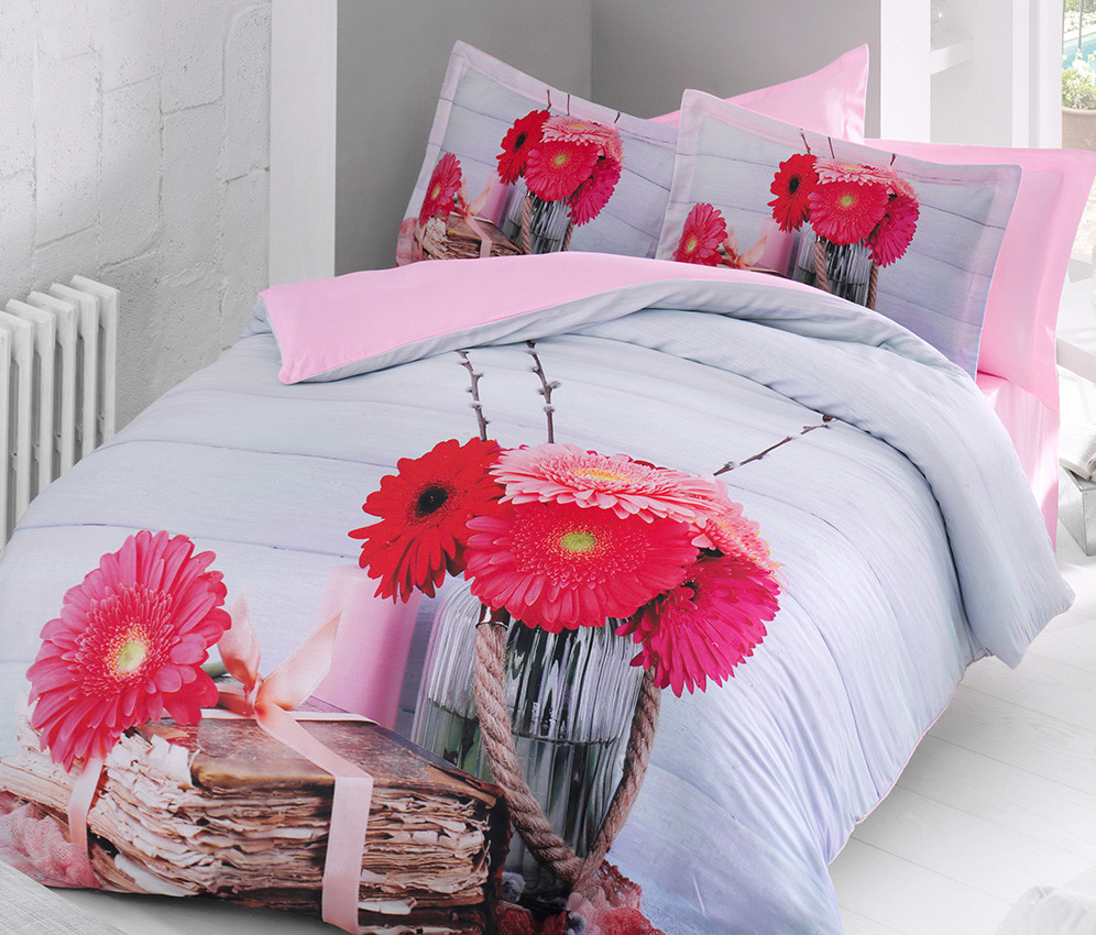 

Комплект постельного белья Luoca Patisca Satin Cotton 3D Евро сатин арт.Piera