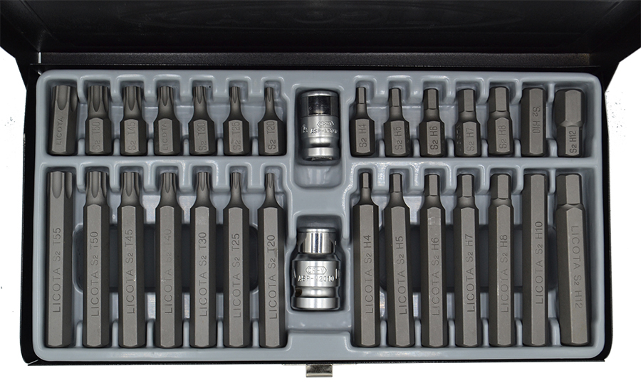 Набор бит Licota H4-H12, T20-T55 S2, 30 пр. (ABS-80009) – низкие цены ...