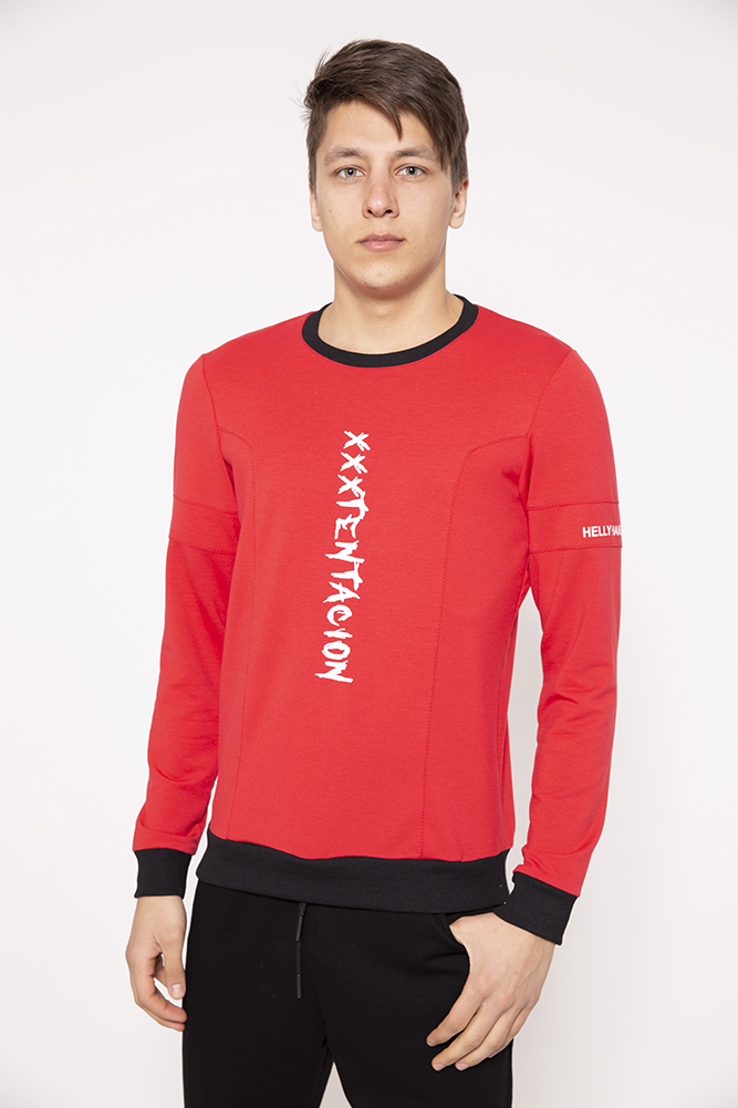 

Мужской свитшот 119R044 AGER L Темно-коралловый