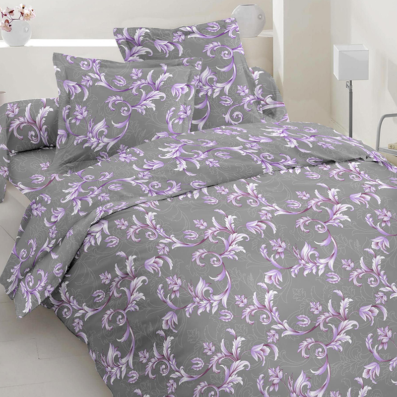 

Набор постельного белья TT165744 Time Textile 180x220 см Серо-фиолетовый