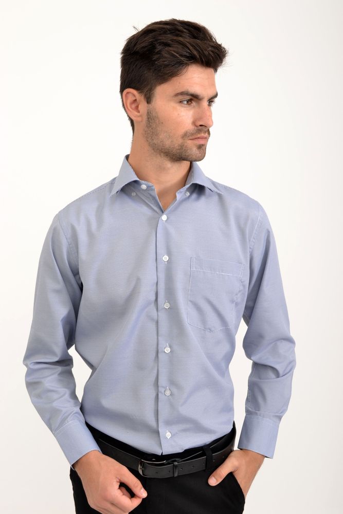 

Мужская рубашка 9021-29 AGER 40 Сине-белый, клетка