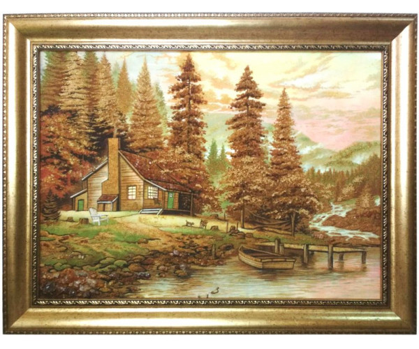 

Картина из янтаря Домик (limited edition), 60x80см Янтарная долина (bf-dom)