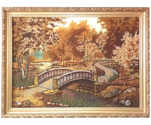 

Картина из янтаря Пейзаж 035 (limited edition), 60x80см Янтарная долина (bf-035)