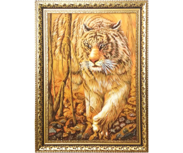 

Картина из янтаря Тигр 2 (limited edition), 40x60см Янтарная долина (bf-tugr)