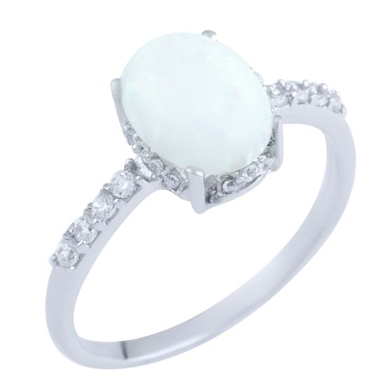 

Серебряное кольцо SilverLine с опалом 0.813ct 17 размер