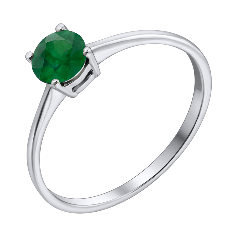 

Серебряное кольцо с изумрудом 000131738 18 размера