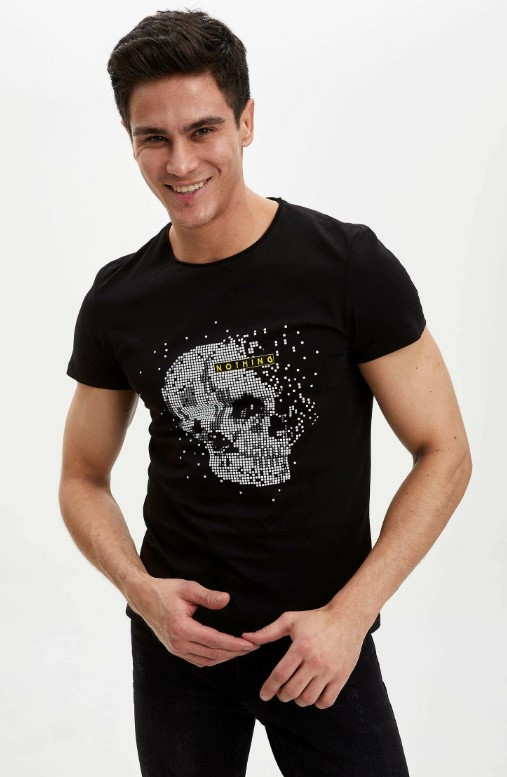 

Футболка Defacto с черепом на груди Nothing  Черная (DeF T-shirt -7007-3, Футболка Defacto с черепом на груди Nothing XL Черная (DeF T-shirt -7007-3)