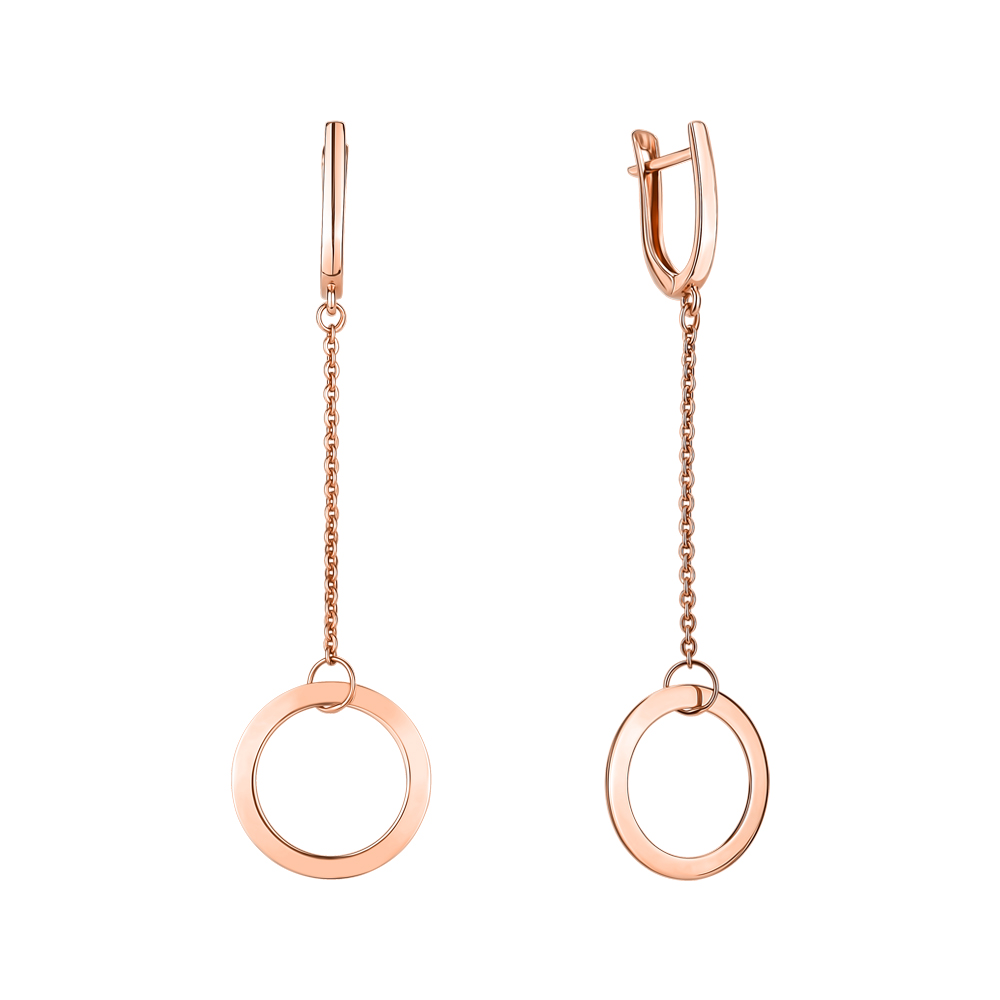

Серьги-подвески из красного золота 000143810