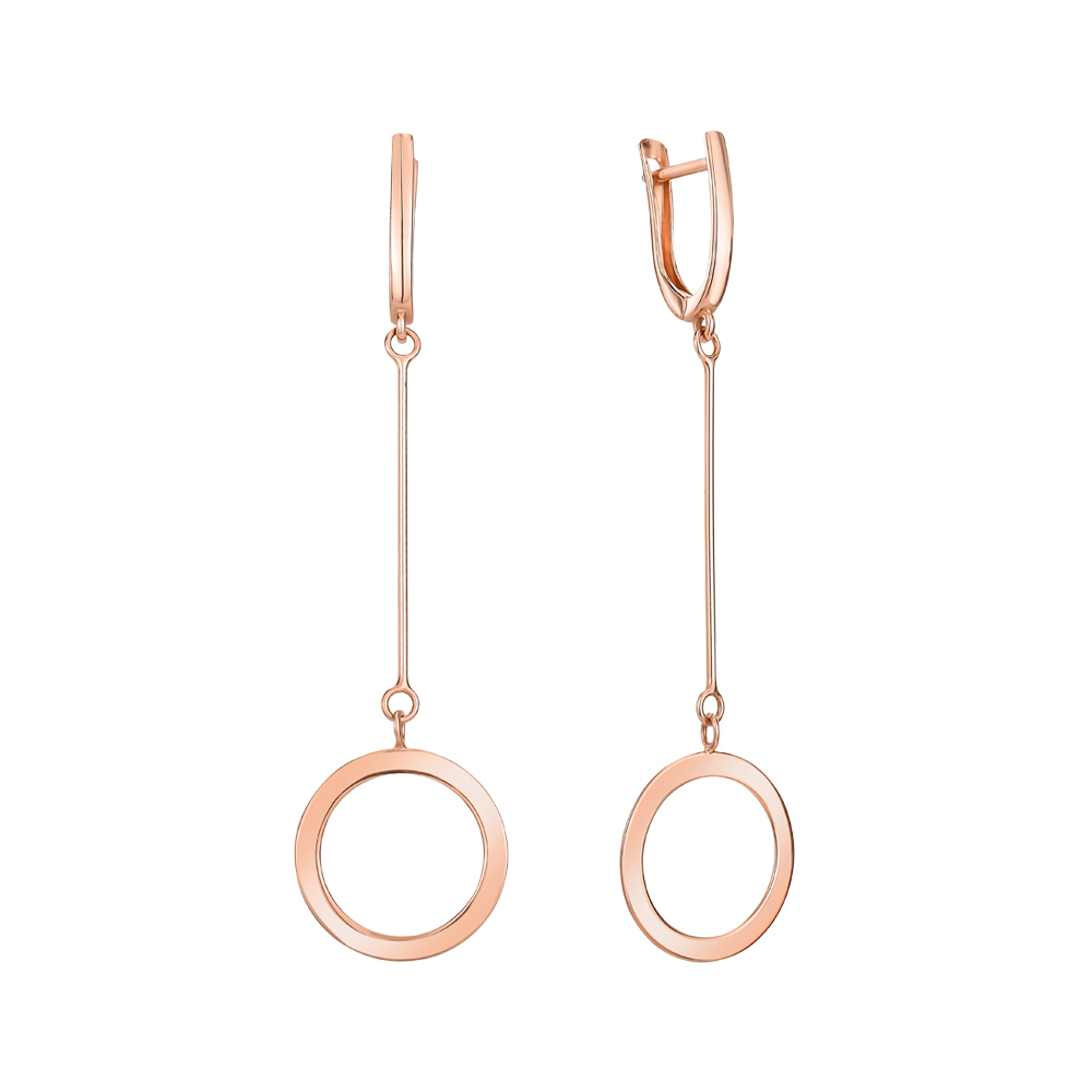 

Серьги-подвески из красного золота 000145569