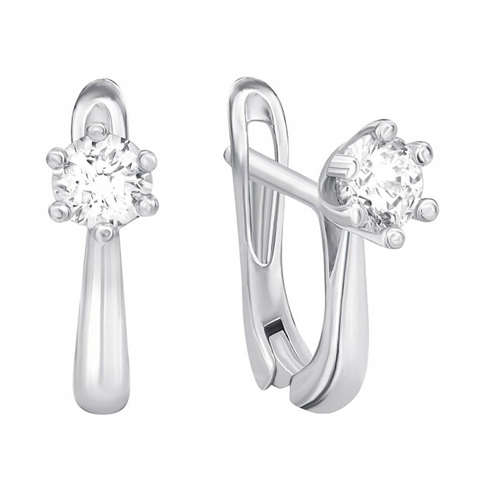 

Серебряные серьги с цирконием SWAROVSKI 000039224