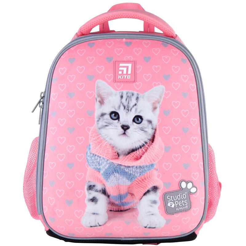 

Рюкзак школьный каркасный Kite Education Studio Pets (SP21-555S-2) 760 г 35x26x13,5 см 12 л розовый