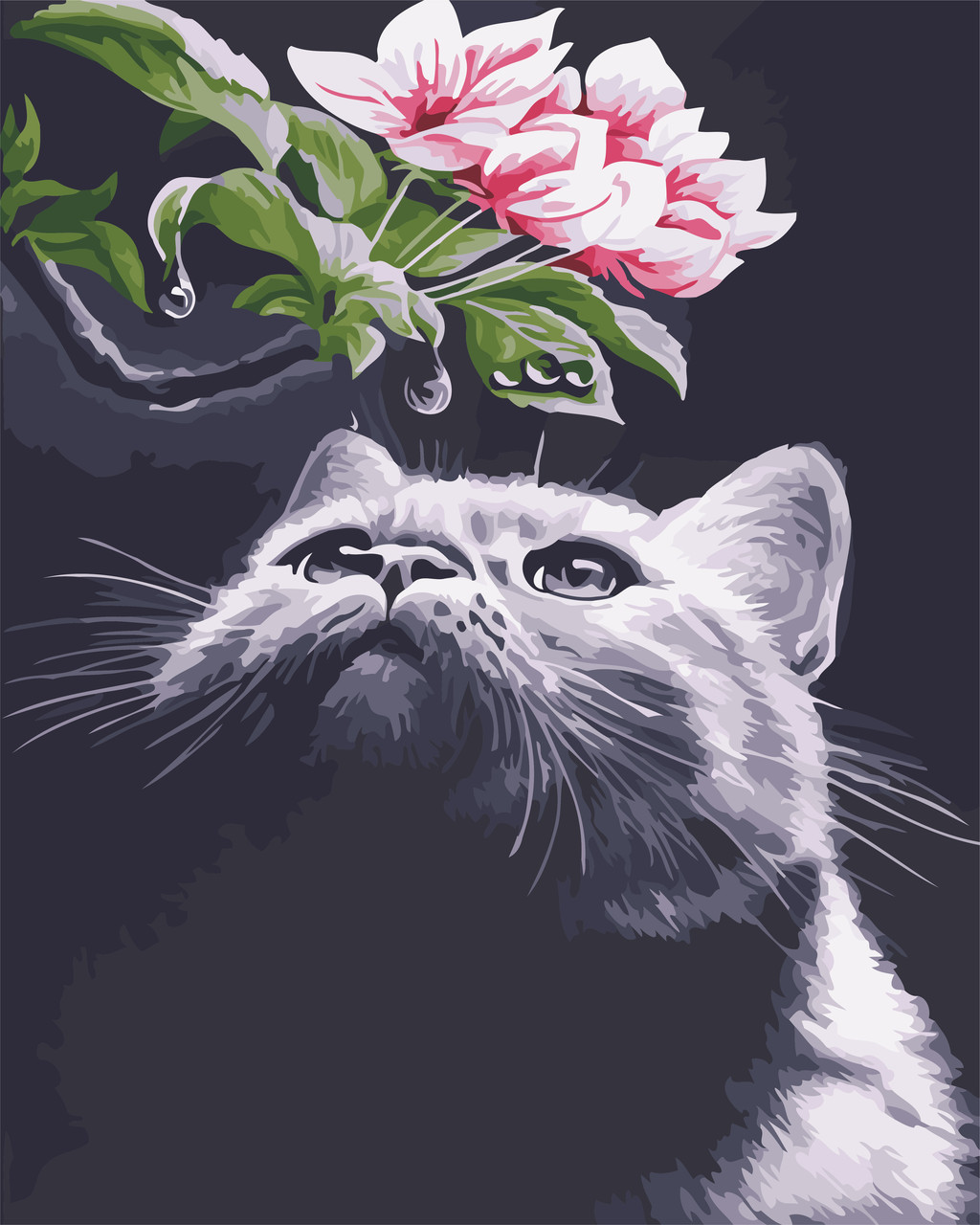 

Картина по номерам ArtStory "Кот и магнолия" 40*50см