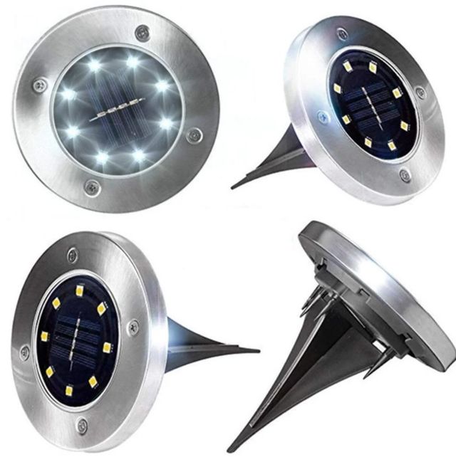 

Солнечные уличные светильники Grand Solar Disk Lights для дома и сада комплект из 4-х штук