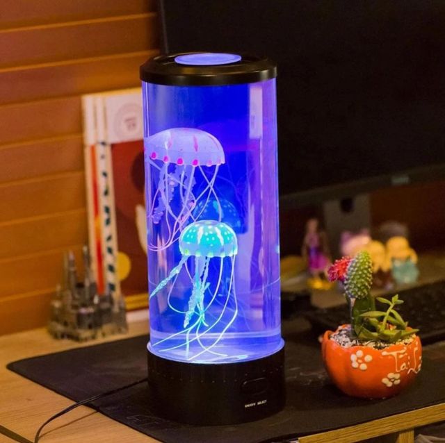 

Лампа ночник LED Jellyfish Mood Lamp со светодиодными медузами 3д ночник