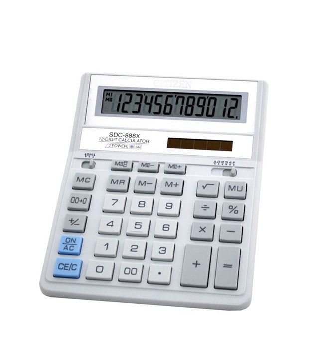 

Калькулятор Citizen SDC-888 ХWH 12 разрядов (SDC888XWH)
