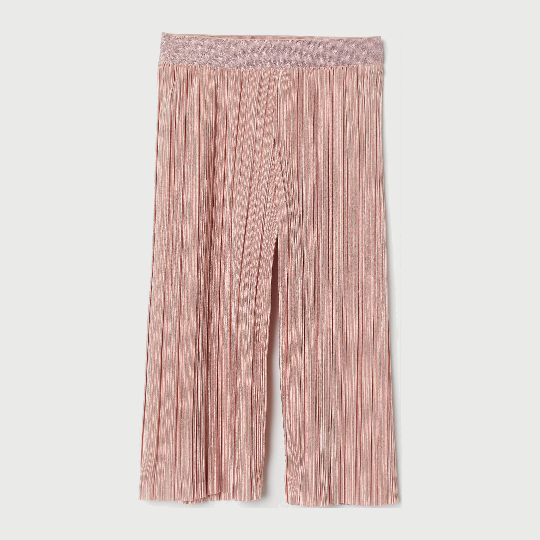

Брюки-кюлоты H&M 1504-7560690 110 см Бледно-розовые