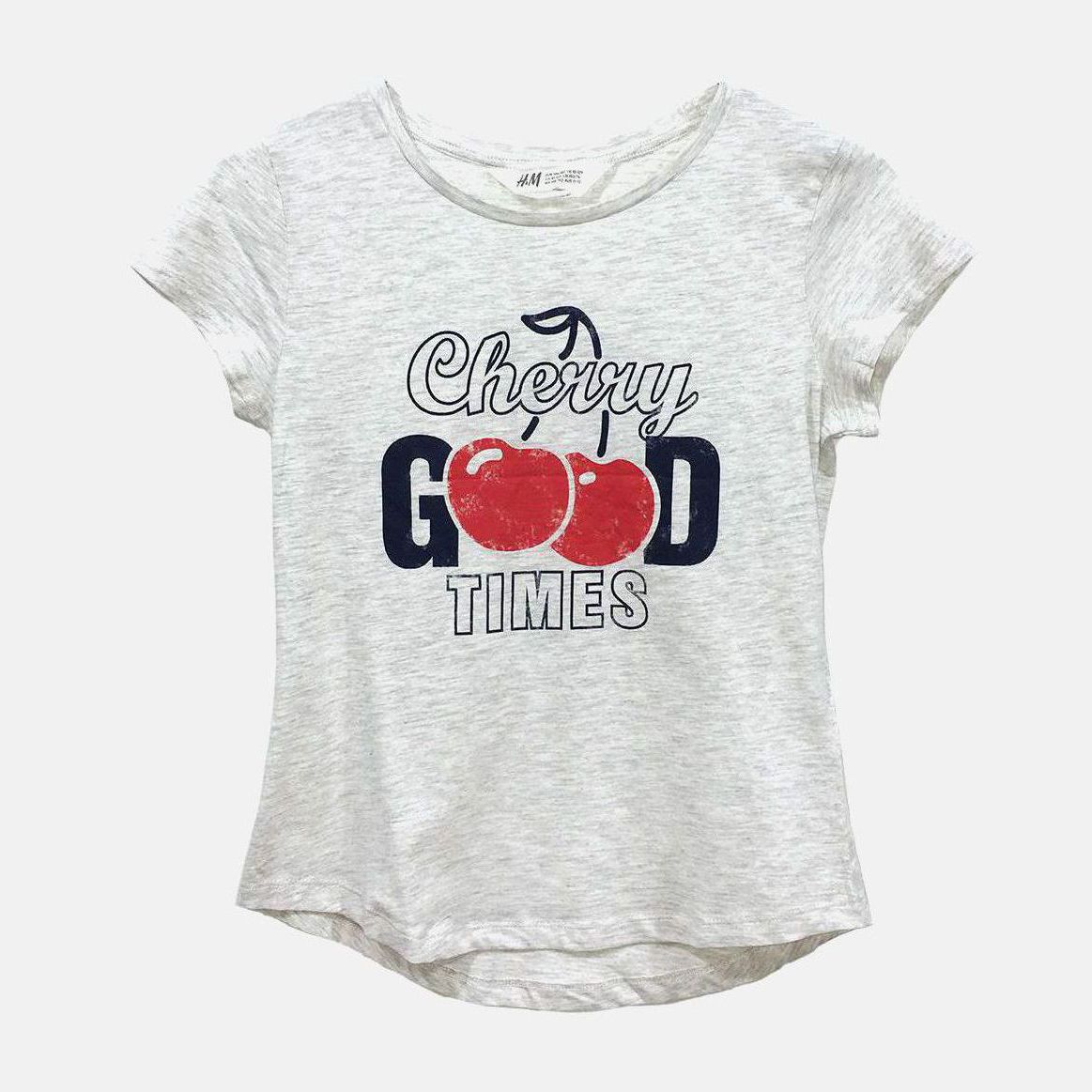 

Футболка H&M 2703-72049191 122-128 см Серая
