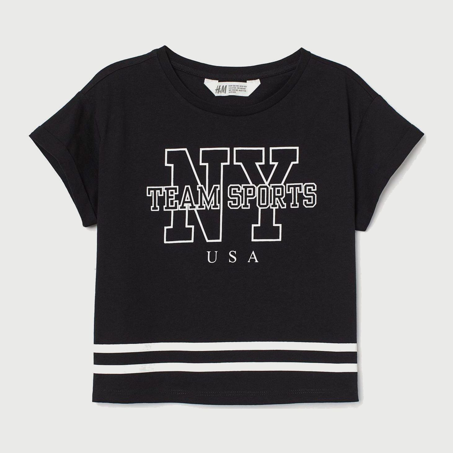 

Футболка H&M 704-8149641 146-152 см Черная