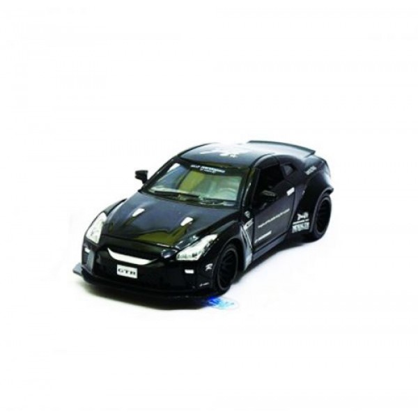 

Машинка Nissan GTR из серии Автопром черная (7862)