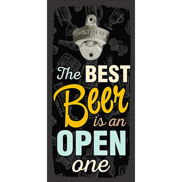 

Открывалка Beer бутылок на стену The best beer is an open one