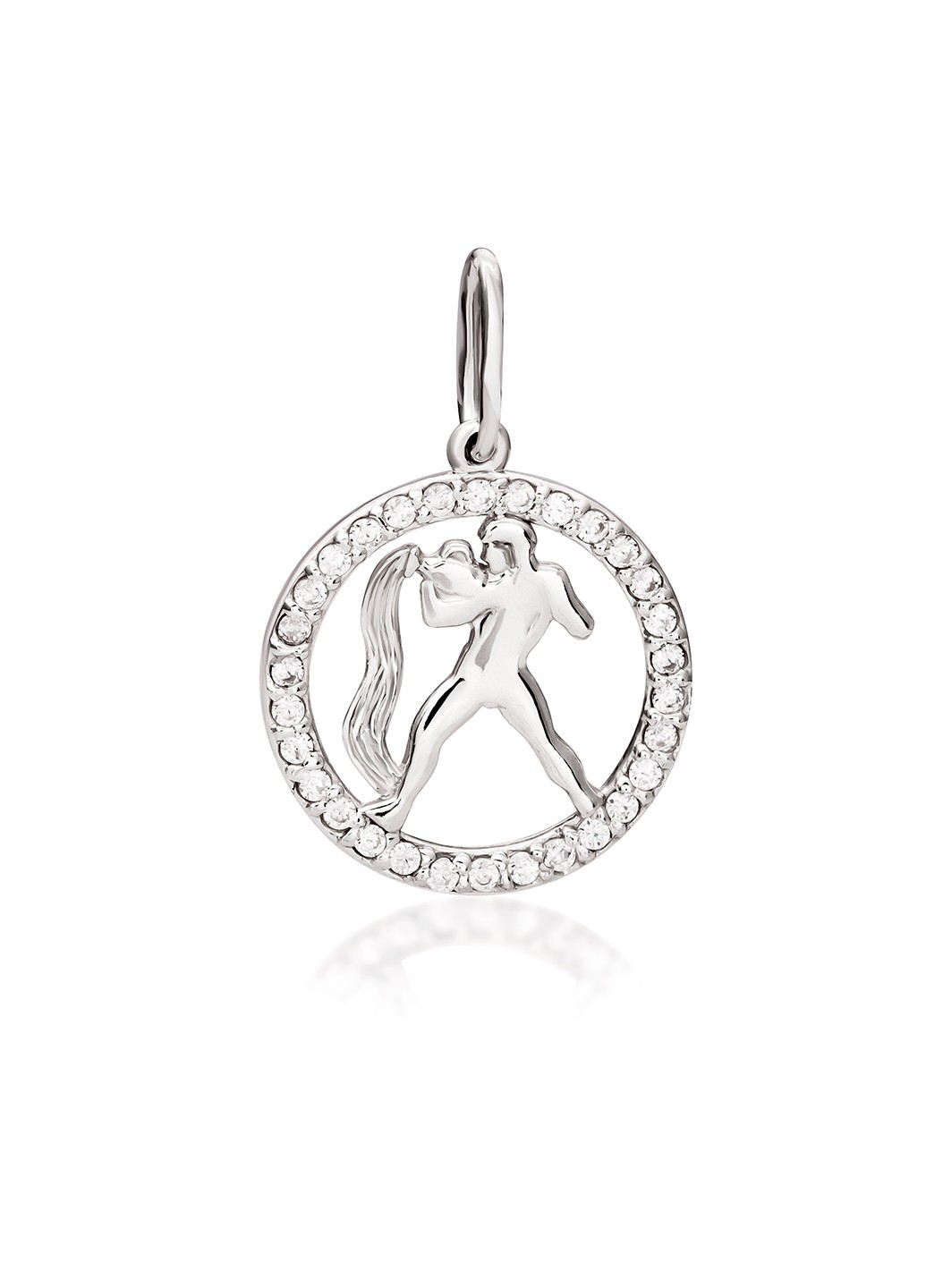 

Серебряный подвес водолей HARMONY с30227 бел. с30227