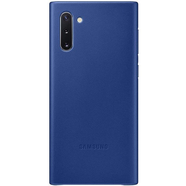 

Кожаный чехол накладка Samsung Leather Back Cover Galaxy Note 10 EF-VN970 blue