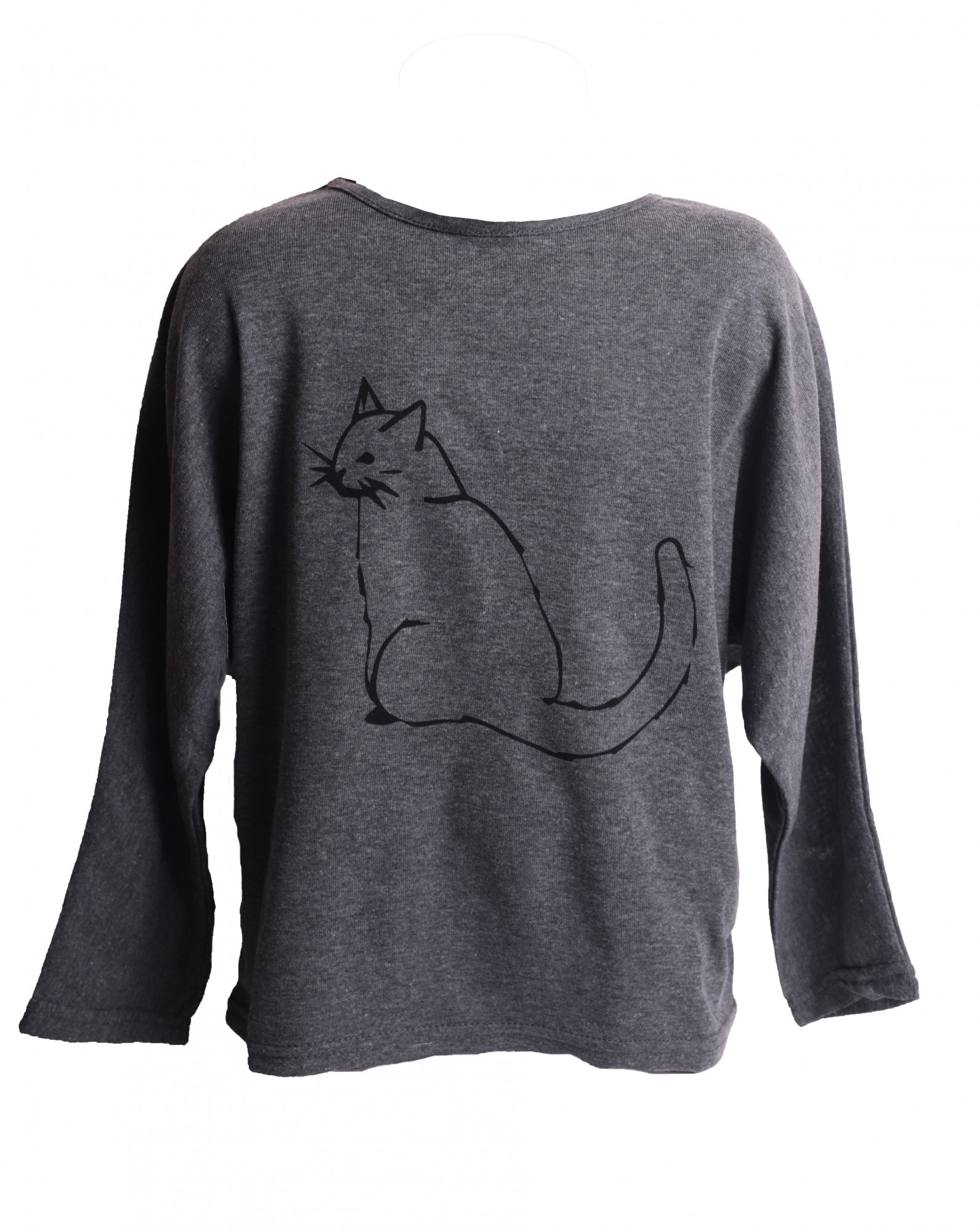 

Футболка с длинным рукавом Mini Molly (158-164 см) Серый (MMLK cat grey (158-164 см))