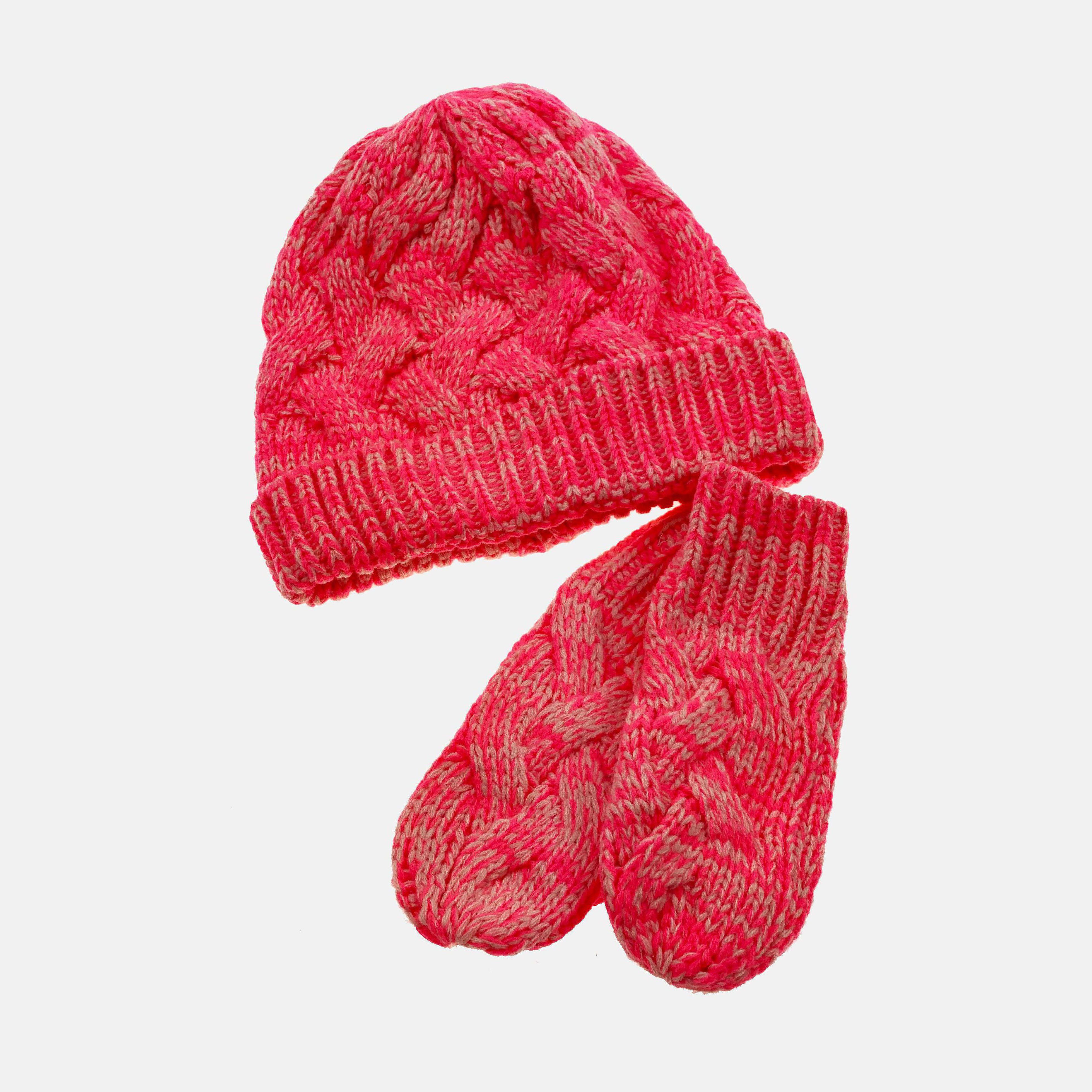 

Зимний комплект (шапка + варежки) Name It NAM83142 53-54 см Розовый