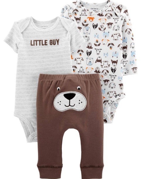 

Комплект Carter's для мальчика 3-Piece Dog Little Character Set 69-72 см