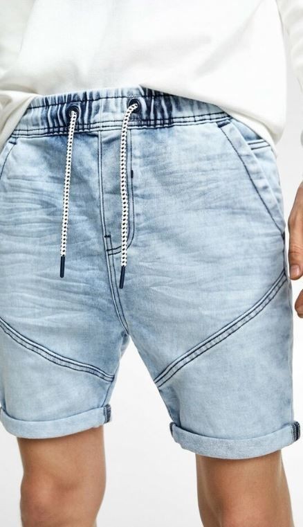 

Шорты Zara бермуды M голубые 27-0012