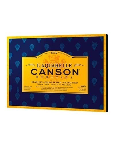 

Склейка Canson L'aquarelle Heritage Cold Pressed 300 г / м, 23х31 см, 20 листов