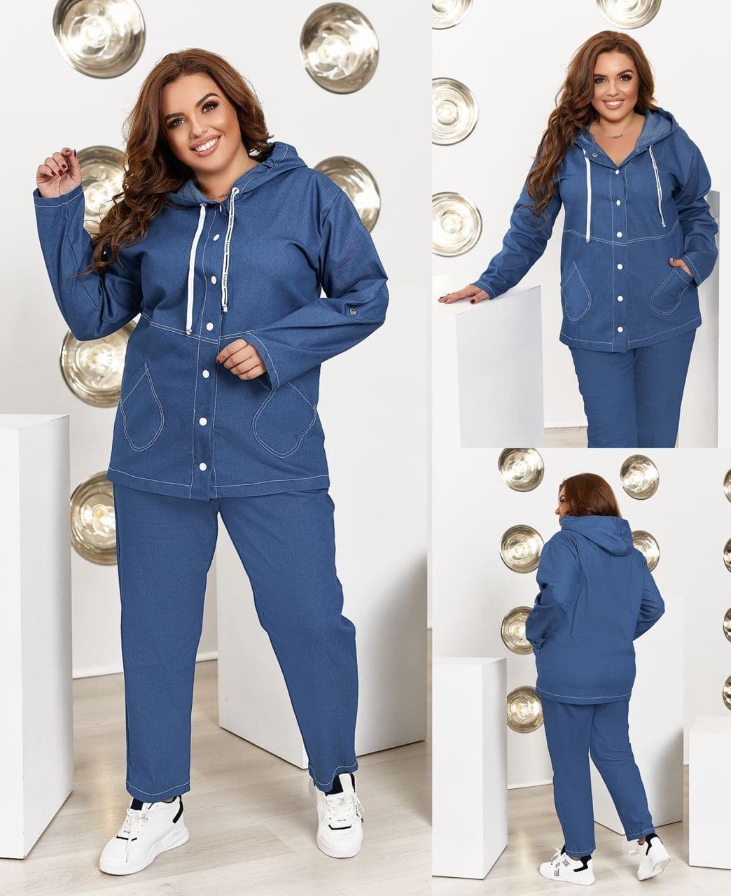 

Костюм Ellis Plus Size 4138 Джинс 48-50