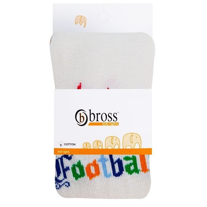 

Колготы детские BROSS Футбол 86-92 см 1-3 года Молочные