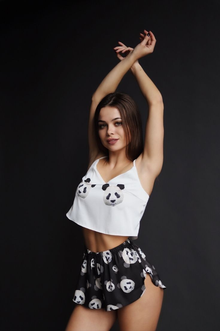 

Піжама Swatti Panda XS S Білий з чорним