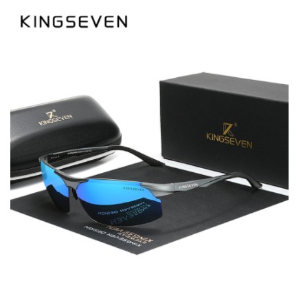 

Винтажные солнцезащитные очки KINGSEVEN в футляре Синий (sv0195-1)
