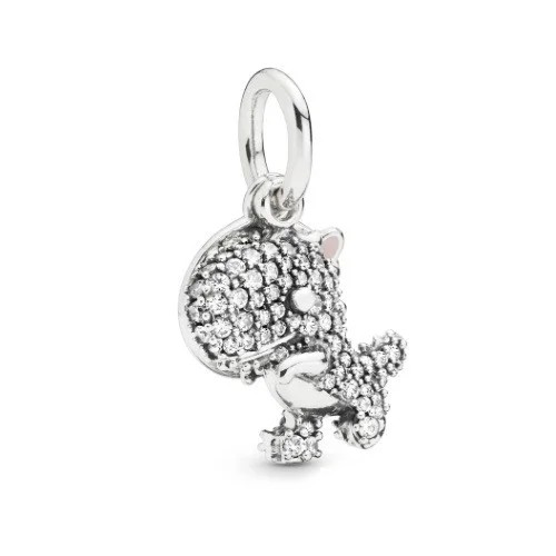 

Серебряный Шарм-Подвеска Пандора Динозавр Паве #798186CZ